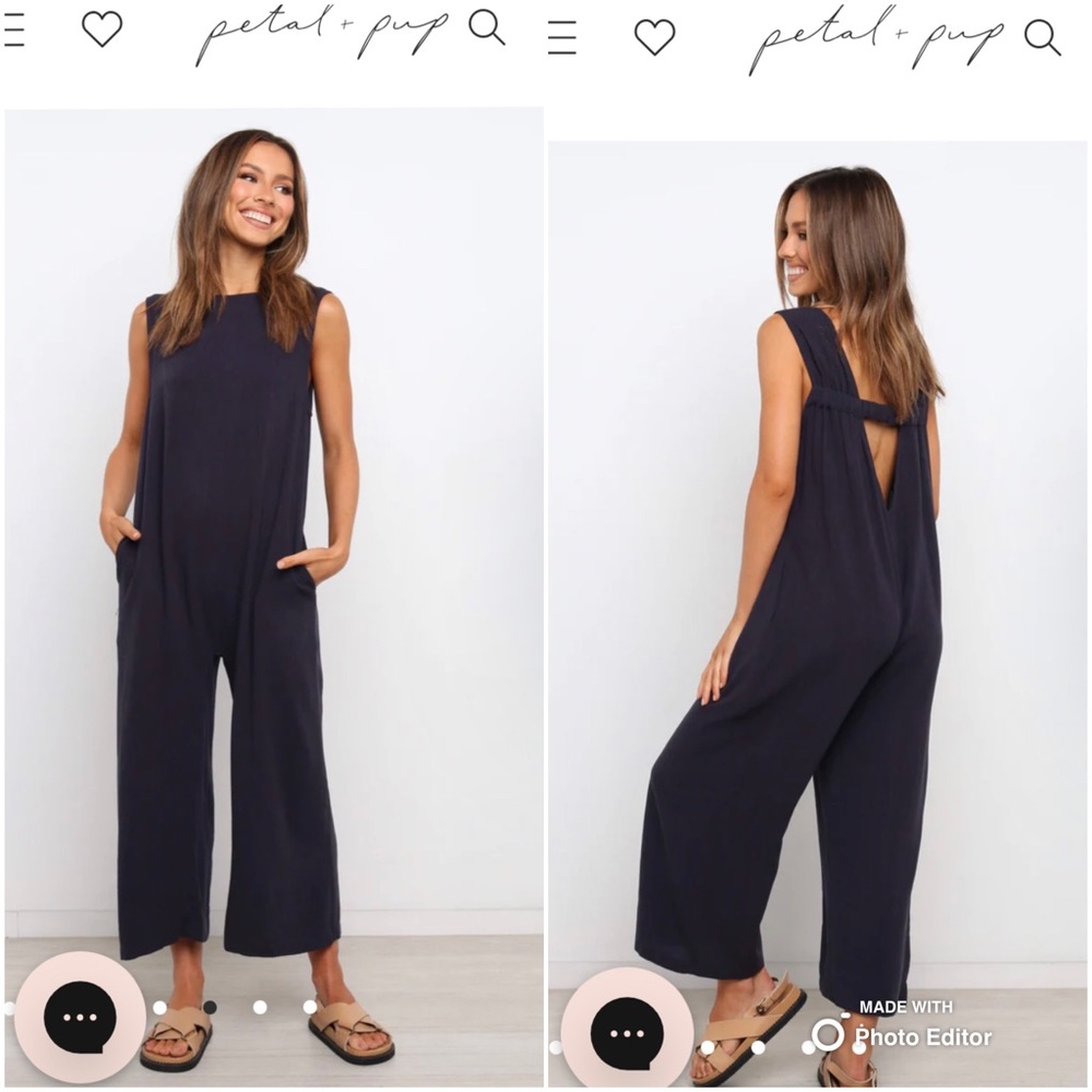 Petal & Pup Yardlee Jumpsuit Navy